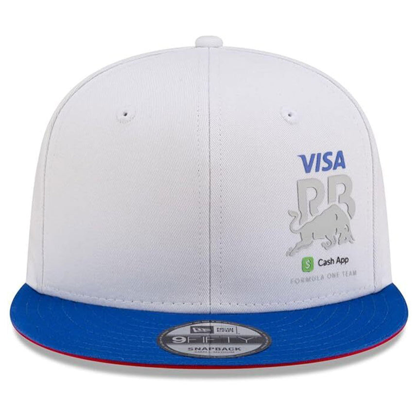 Visa Cash App Racing Bulls F1 Team White Snapback Flat Brim Baseball Cap