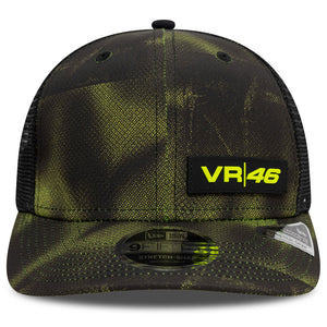 Valentino Rossi VR46 Moto GP New Era Halftone All Over Print Trucker Cap