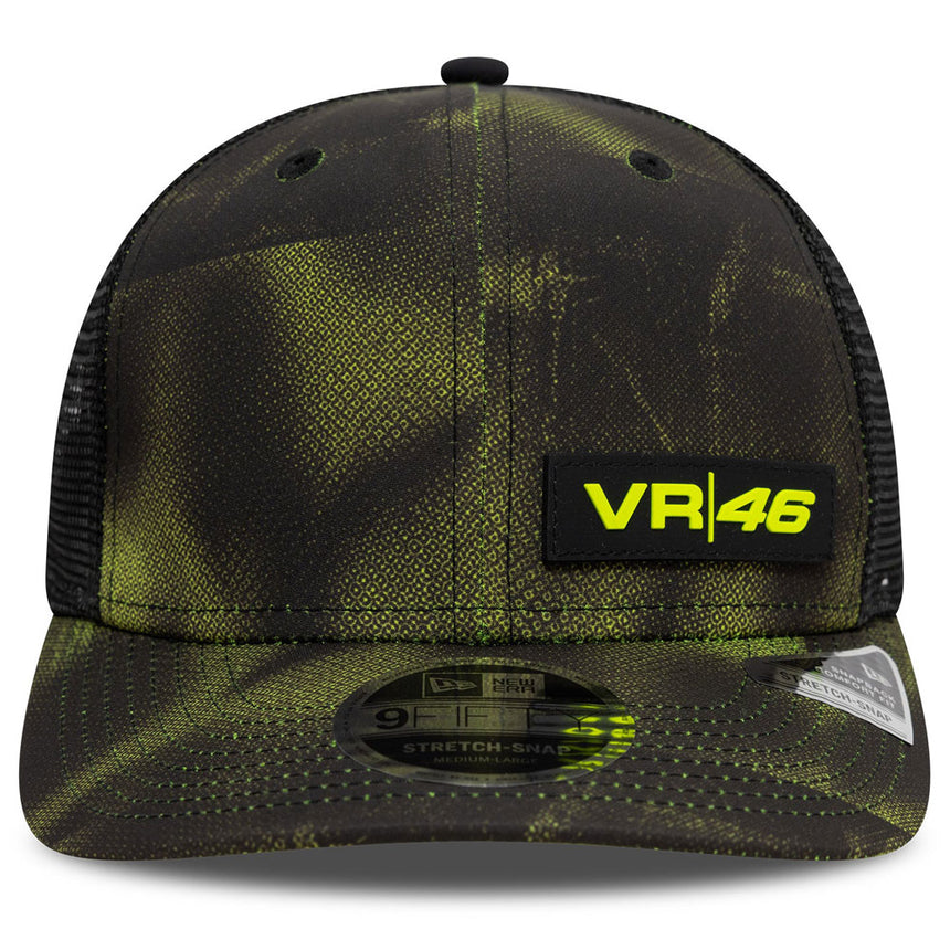 Valentino Rossi VR46 Moto GP New Era Halftone All Over Print Trucker Cap