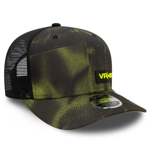 Valentino Rossi VR46 Moto GP New Era Halftone All Over Print Trucker Cap