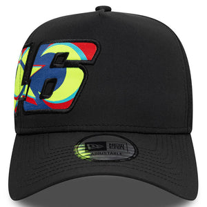 Valentino Rossi VR46 Moto GP New Era Black Moon Sun Eframe Trucker Cap