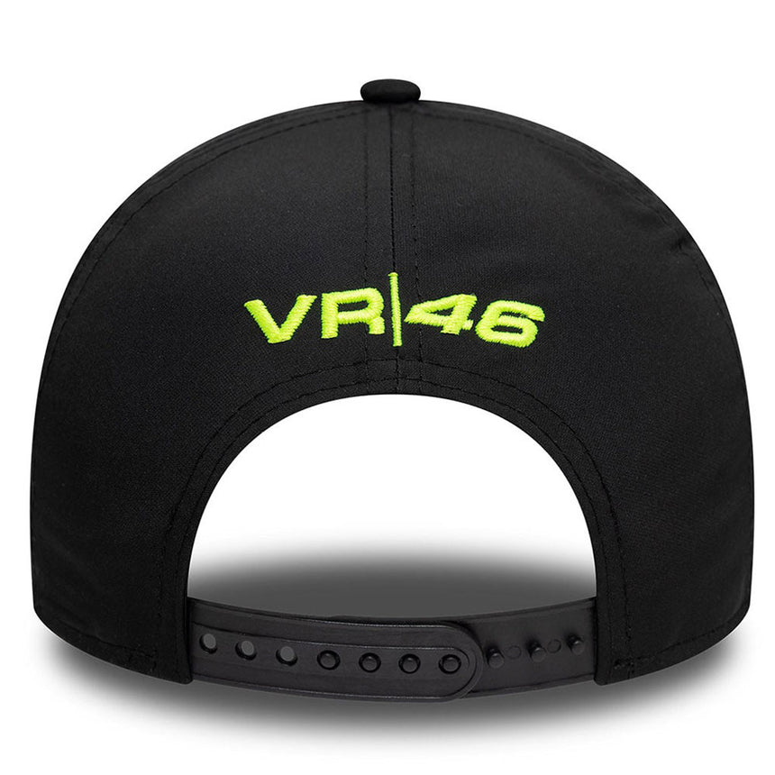 Valentino Rossi VR46 Moto GP New Era Black Moon Sun Eframe Trucker Cap