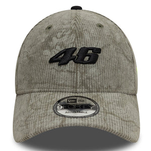 Valentino Rossi VR46 Moto GP New Era Grey Cord Adjustable Size Baseball Cap