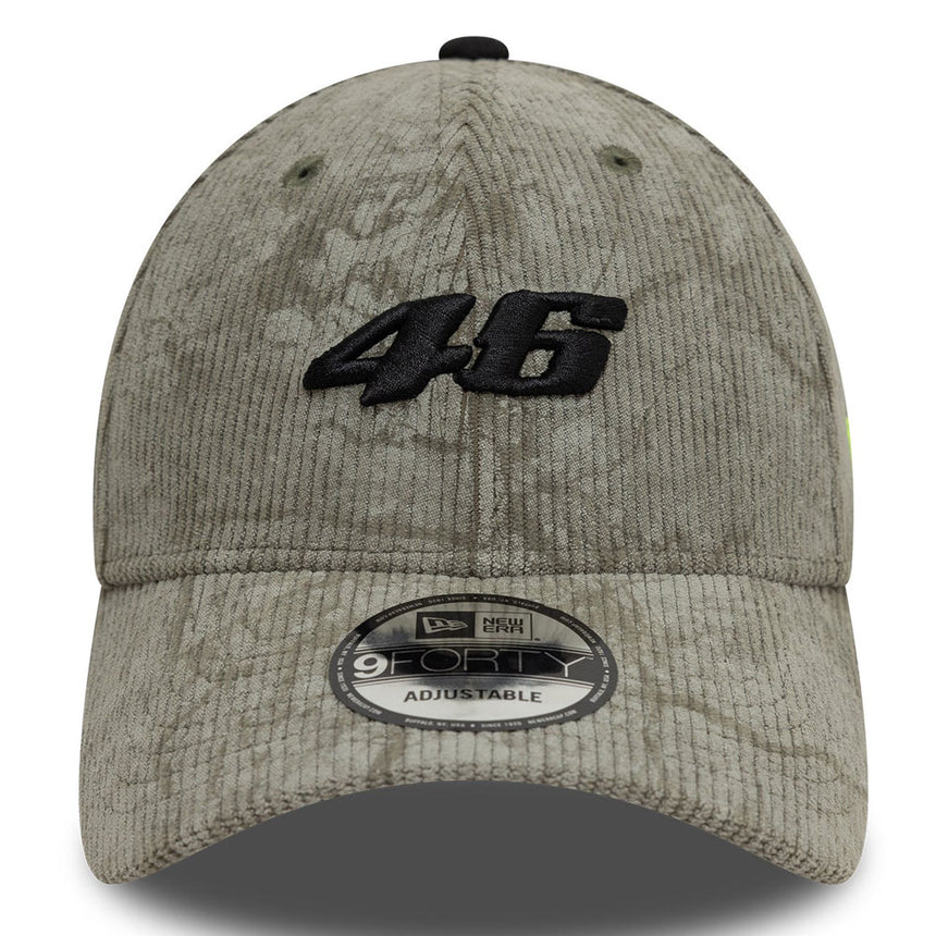 Valentino Rossi VR46 Moto GP New Era Grey Cord Adjustable Size Baseball Cap