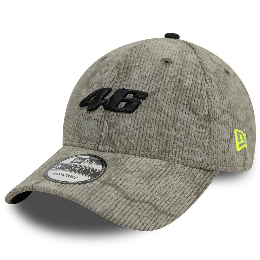 Valentino Rossi VR46 Moto GP New Era Grey Cord Adjustable Size Baseball Cap