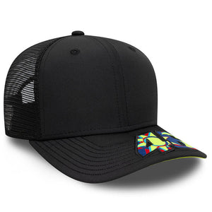 Valentino Rossi VR46 Moto GP New Era Black Moon Sun Brim Trucker Baseball Cap