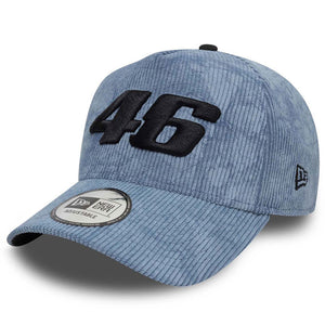 Valentino Rossi VR46 Moto GP New Era Blue Pattern Cord Eframe Baseball Cap
