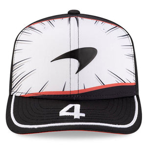 McLaren F1 Team Lando Norris #4 Black/White Special Edition Japan 9Seven Cap