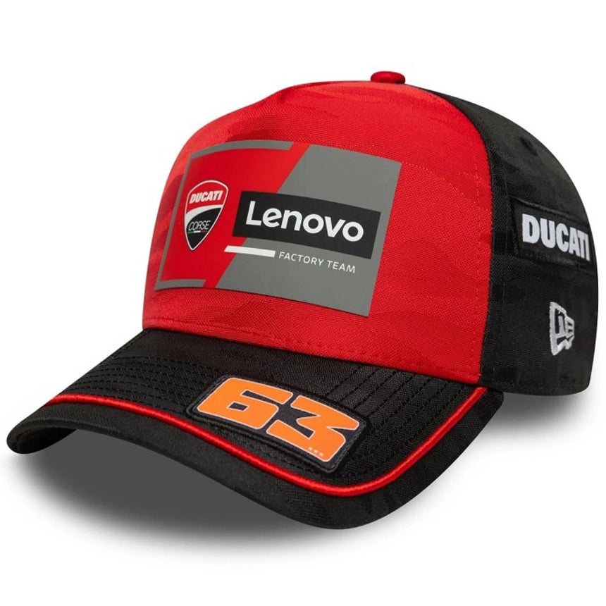 Ducati Lenovo Francesco Bagnaia #63 New Era 9Forty Official Baseball Cap