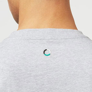 Mercedes AMG Petronas Official F1 Small Logo Marl Grey Tee Shirt