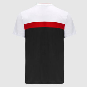 Porsche Motorsport Black/Red/White Fanwear Colour Block Tee Shirt