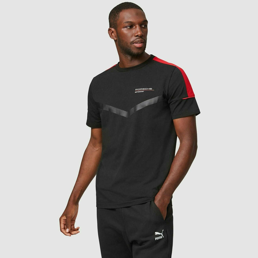 Porsche Motorsport Black Fanwear Tee Shirt