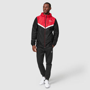 Porsche Motorsport Chevron Insert Black/Red Windbreaker Jacket