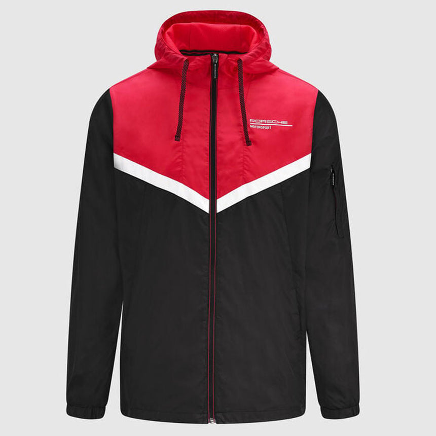 Porsche Motorsport Chevron Insert Black/Red Windbreaker Jacket