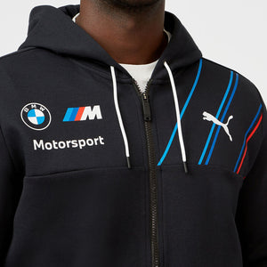 BMW Motorsport Puma Official License Black Full Zip Hoodie
