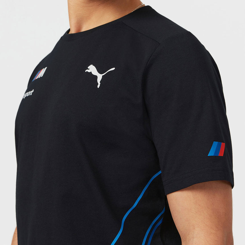 BMW Motorsport Puma Men's T‑Shirt Charcoal Grey Official Team Tee Shirt