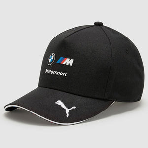 BMW Motorsport Team Cap Official Licensed PUMA Curved Peak Cap, Navy Polyester, Adjustable Snapback