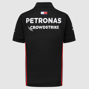 Mercedes AMG Petronas F1 Team 2023 Black Polo Tee Shirt
