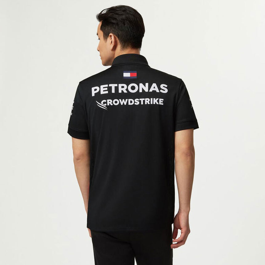 Mercedes AMG Petronas F1 Team 2023 Black Polo Tee Shirt