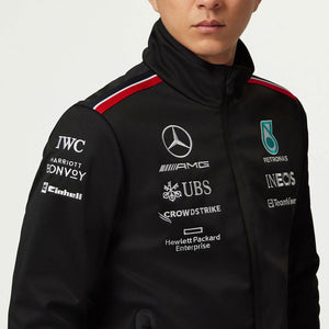 Mercedes AMG Petronas F1 Team Softshell Jacket | Black