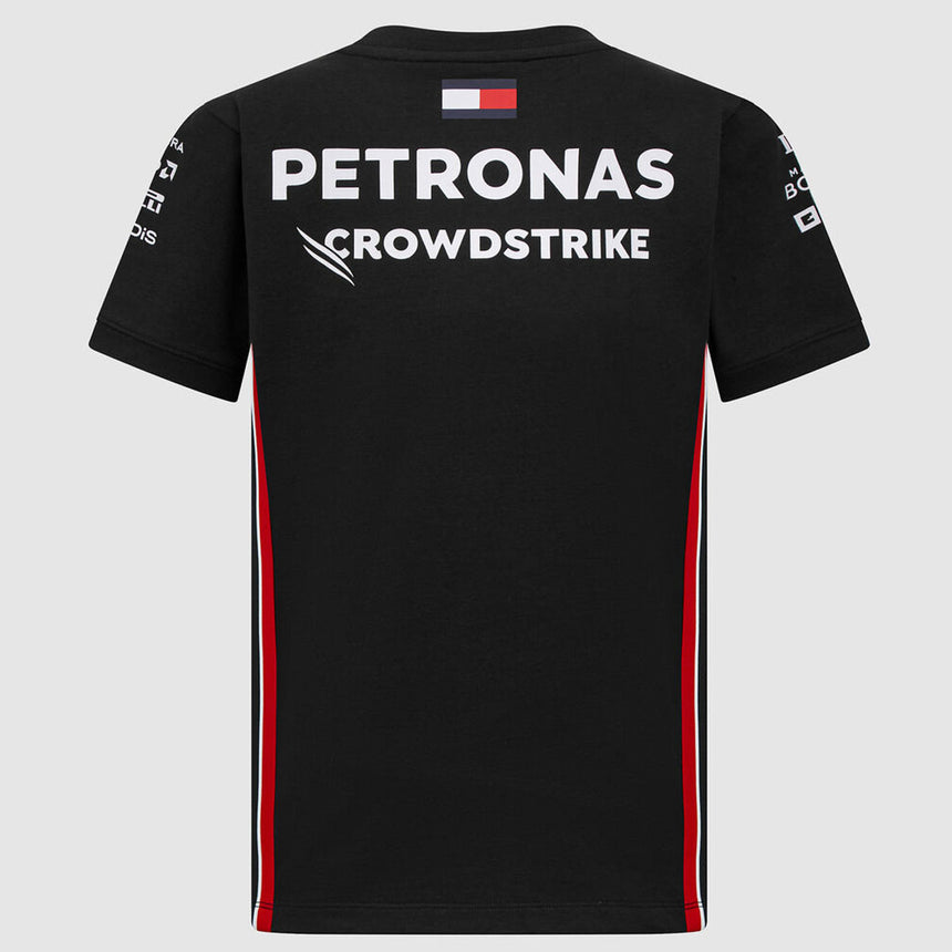 Mercedes AMG Petronas F1 Team Replica Black Kids Driver Tee Shirt