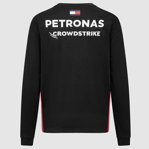 Mercedes AMG Petronas F1 Team Replica Mens Long Sleeve Driver Tee (Black)