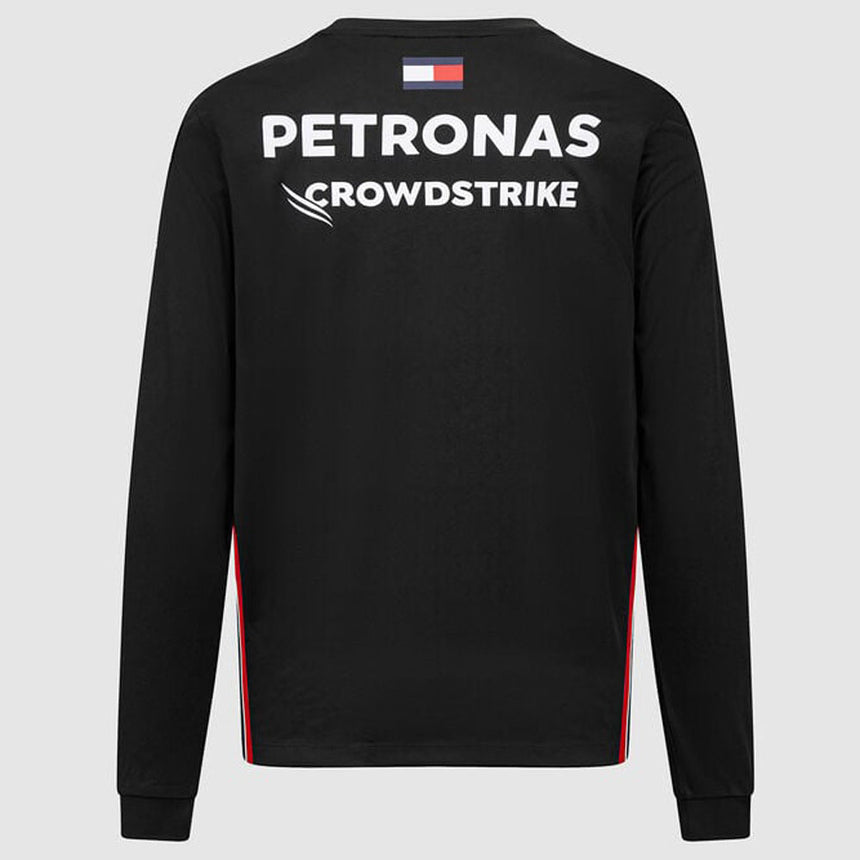 Mercedes AMG Petronas F1 Team Replica Mens Long Sleeve Driver Tee (Black)