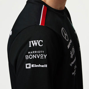 Mercedes AMG Petronas F1 Team Replica Mens Long Sleeve Driver Tee (Black)