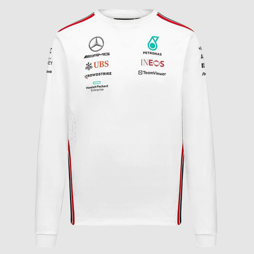Mercedes AMG Petronas F1 Team Long Sleeve Driver Tee | White