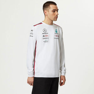 Mercedes AMG Petronas F1 Team Long Sleeve Driver Tee | White