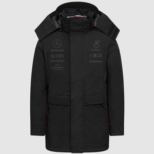 Mercedes AMG Petronas F1 Team Replica Black Winter Coat