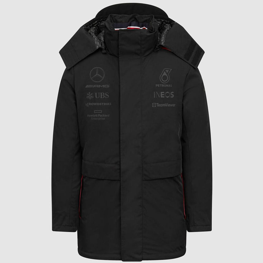 Mercedes AMG Petronas F1 Team Replica Black Winter Coat