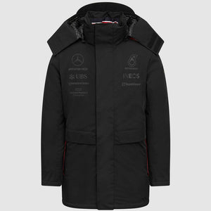 Mercedes AMG Petronas F1 Team Replica Black Winter Coat
