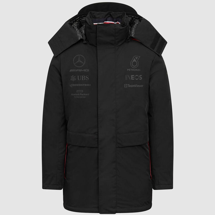 Mercedes AMG Petronas F1 Team Replica Black Winter Coat
