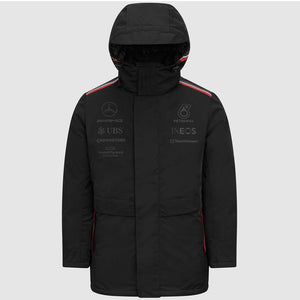 Mercedes AMG Petronas F1 Team Replica Black Winter Coat