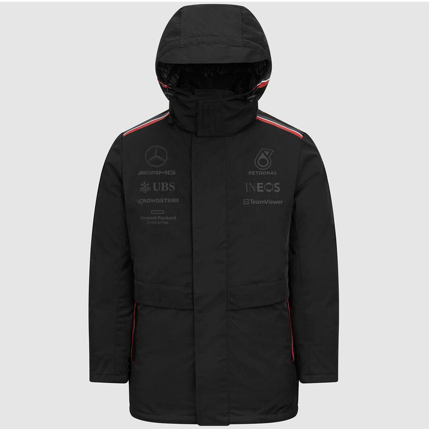 Mercedes AMG Petronas F1 Team Replica Black Winter Coat