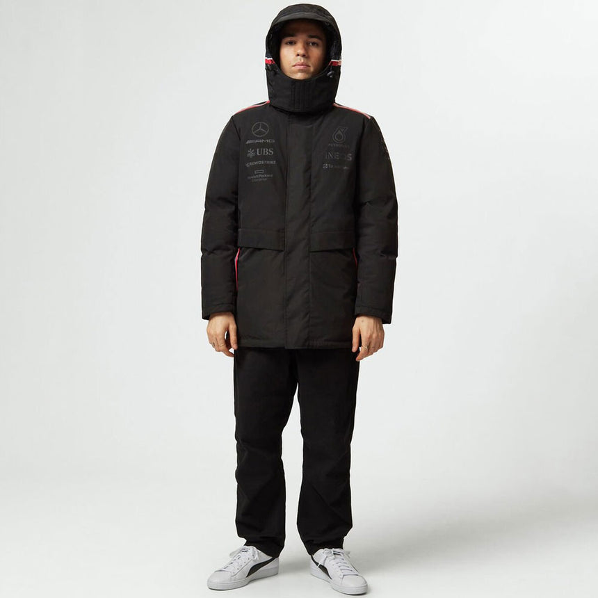 Mercedes AMG Petronas F1 Team Replica Black Winter Coat