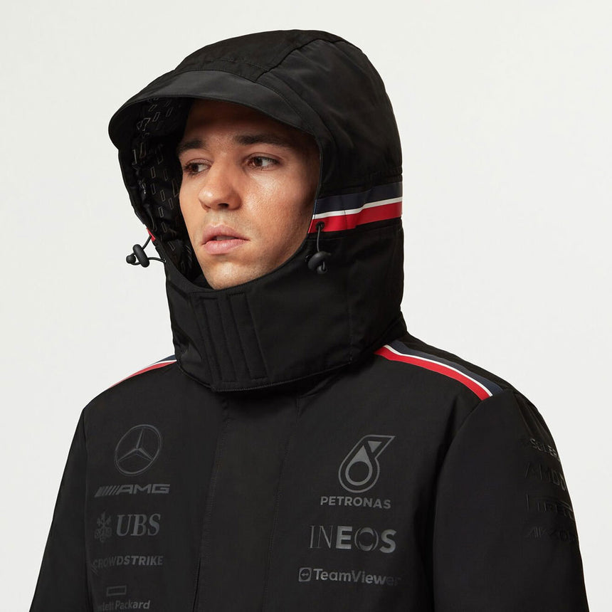 Mercedes AMG Petronas F1 Team Replica Black Winter Coat