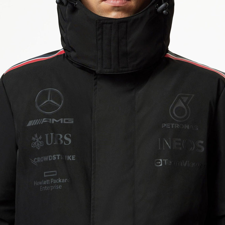 Mercedes AMG Petronas F1 Team Replica Black Winter Coat