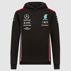 Mercedes AMG Petronas F1 Team Kids Black Hoodie