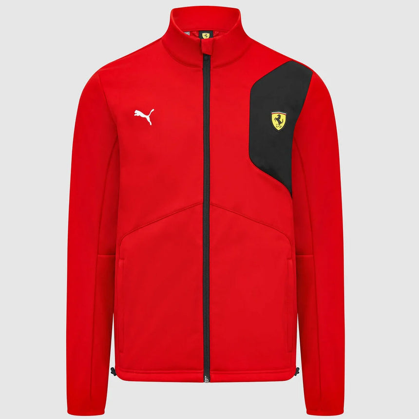 Scuderia Ferrari Men’s Softshell Jacket Fleece Lined Motorsport Outerwear