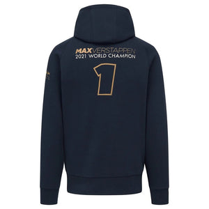 Oracle Red Bull Racing F1 Team Max Verstappen Navy Blue Tribute Hoodie