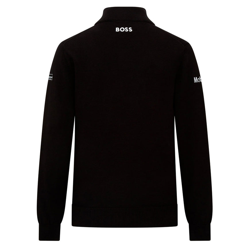 Porsche Motorsport 1/4 Zip Knitted Jumper | Black