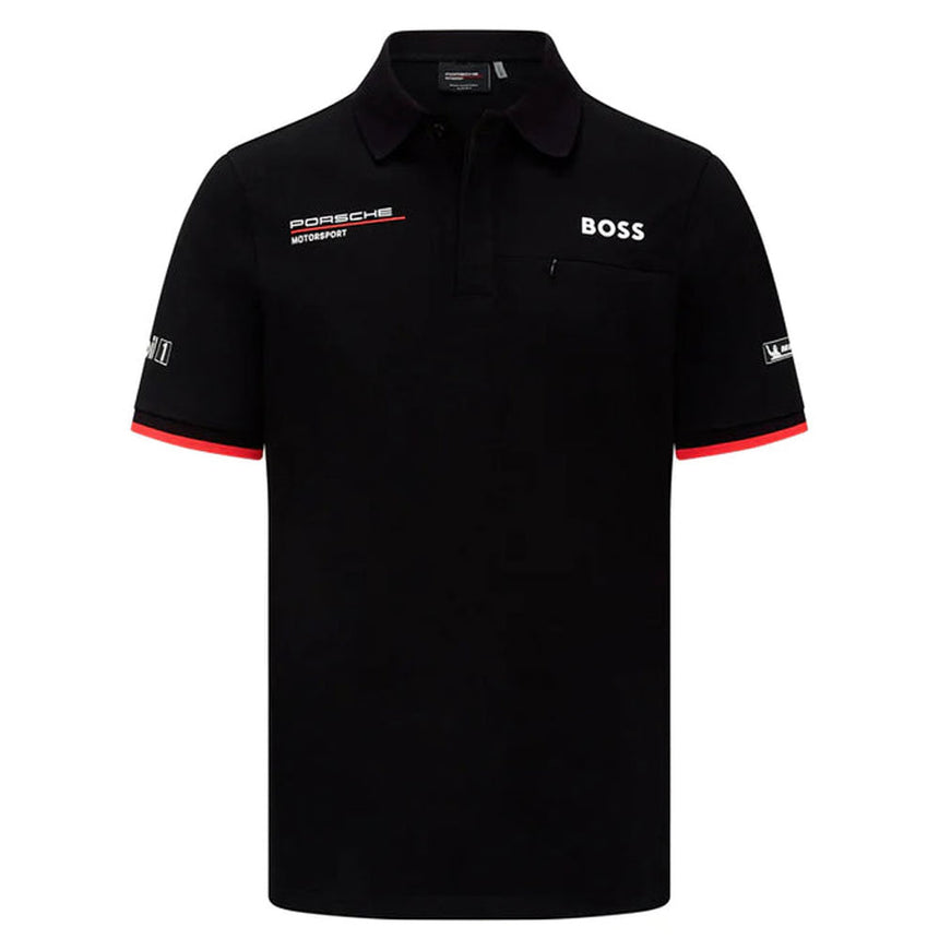 Porsche Motorsport Black Team Polo Tee Shirt