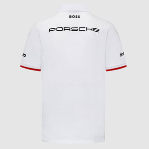 Porsche Motorsport White Team Polo Tee Shirt