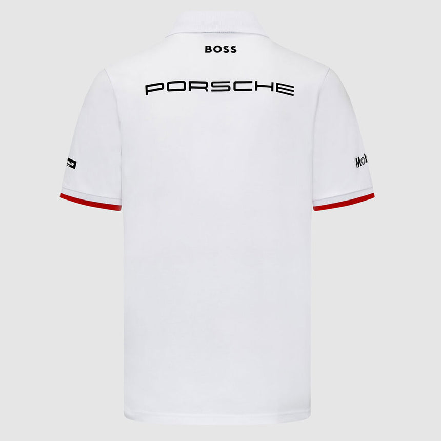Porsche Motorsport White Team Polo Tee Shirt