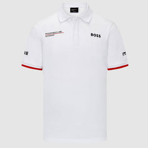 Porsche Motorsport White Team Polo Tee Shirt