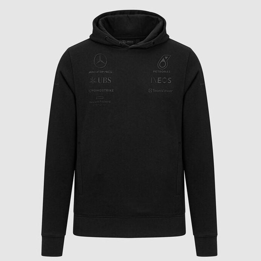 Mercedes AMG Petronas F1 Team Black Stealth Logo Hoodie
