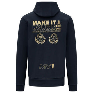 Oracle Red Bull Racing F1 Team Fan Wear 2022 Max Verstappen Champion Hoodie Navy