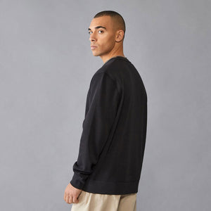 Mercedes AMG Petronas F1 Team Black Crew Neck Front Logo Sweatshirt